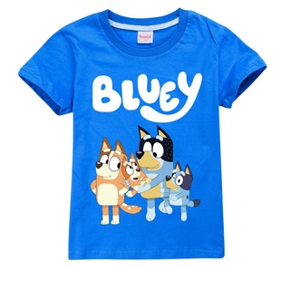 Bingo Bluey Cartoon Children's T-shirt Kid T-shirt Party T-shirt 100% Cotton Fashion Theme Gift #8