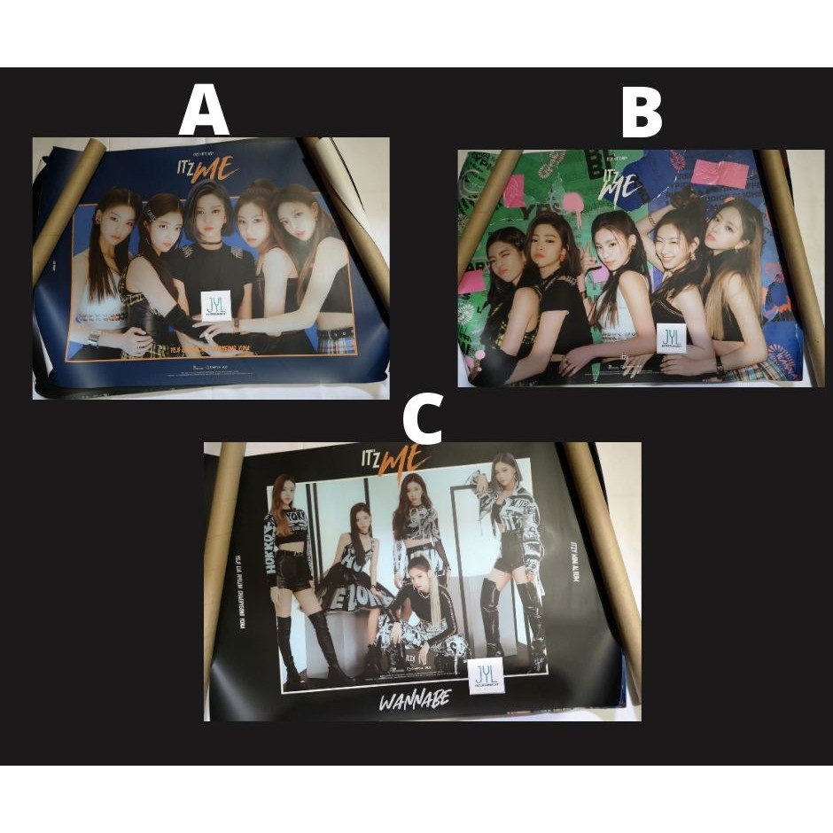 ITZY WANNABE OFFICIAL Posters With Poster Tube Choose Version | Shopee  Philippines
