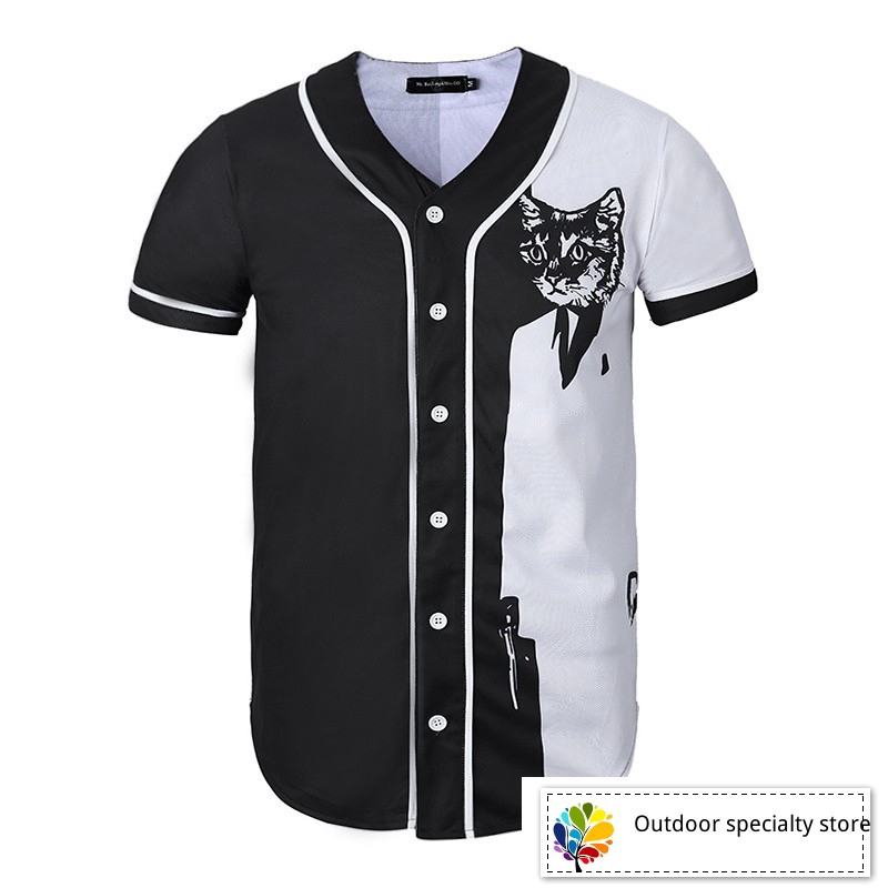 baseball button shirt