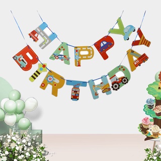 Dinosaur/Lions/Cars Theme Birthday Party Banner Birthday Party Decorations Birthday Party Supplies #13