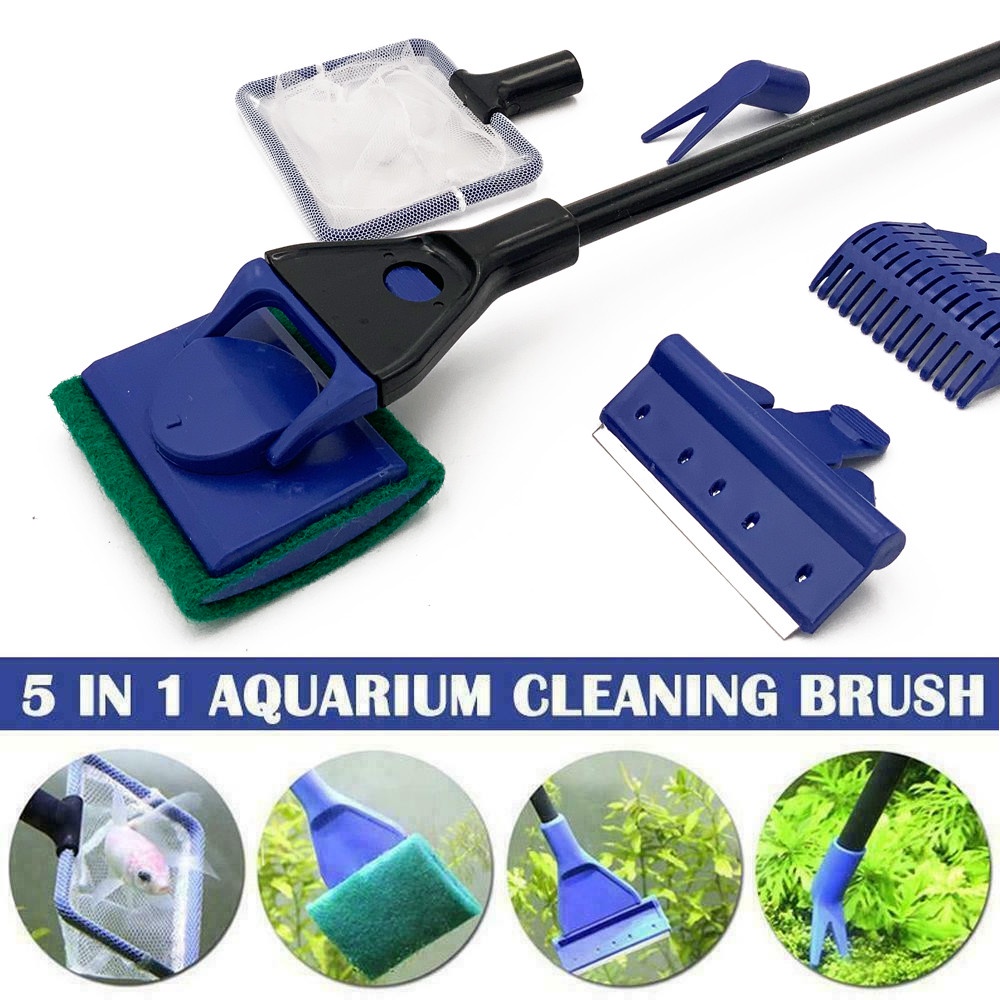 5in1 Aquarium Cleaning Tool Aquarium Cleaning Kit Seaweed Scraper