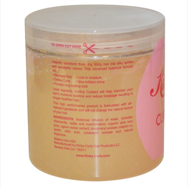 Kinky Curly Original Curling Custard Natural Styling Gel Shopee