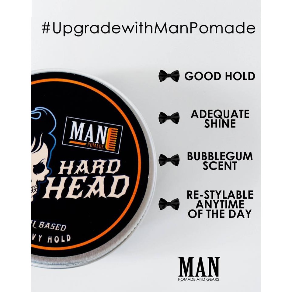 Man Pomade Hard Head Oil Based Pomade Shopee Philippines