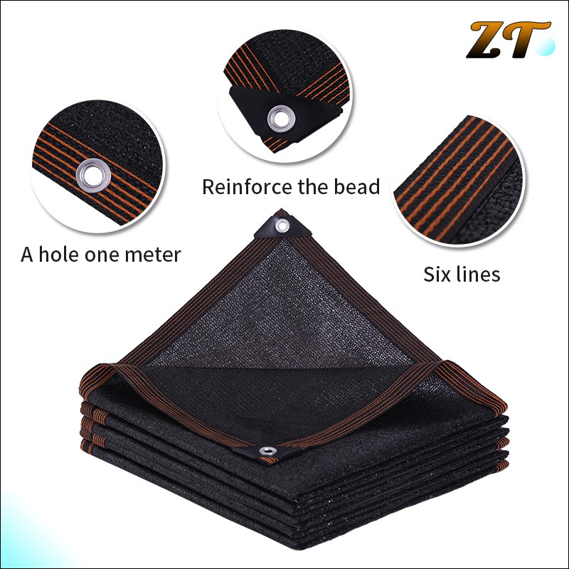 Anti-UV Sun Shade Net Shade Net Outdoor Garden Net Car Sunscreen Greenhouse Net Black Awning canopy