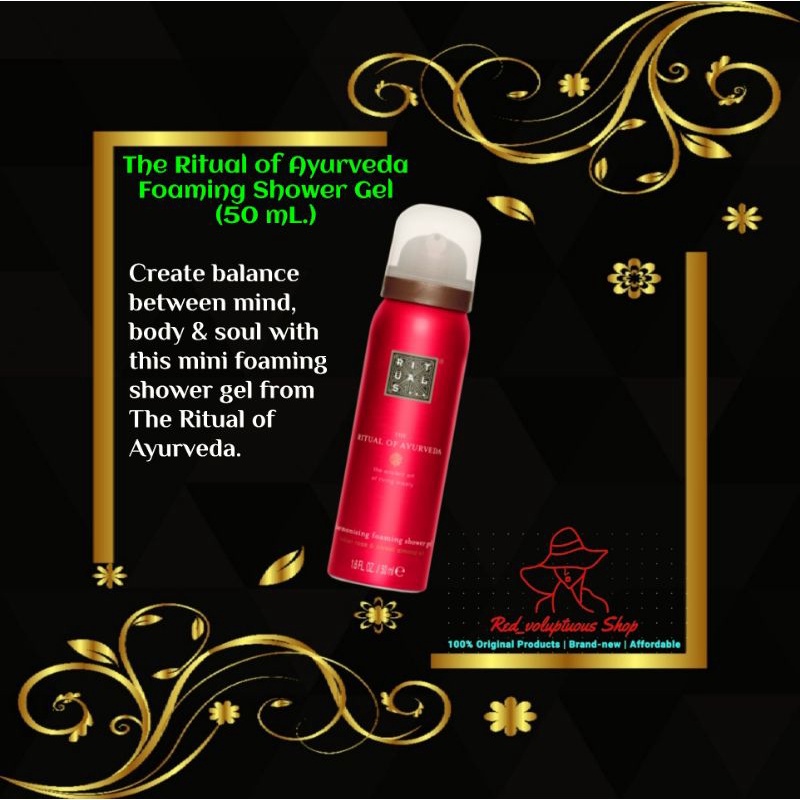 The Ritual of Ayurveda Foaming Shower Gel (50 mL.) Shopee Philippines