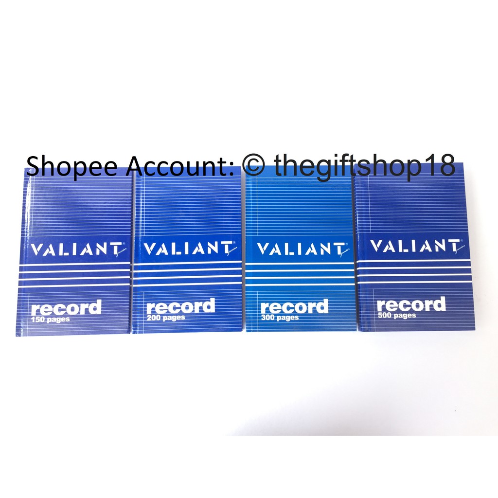 Valiant Record Book Regular and Junior Size | Shopee Philippines