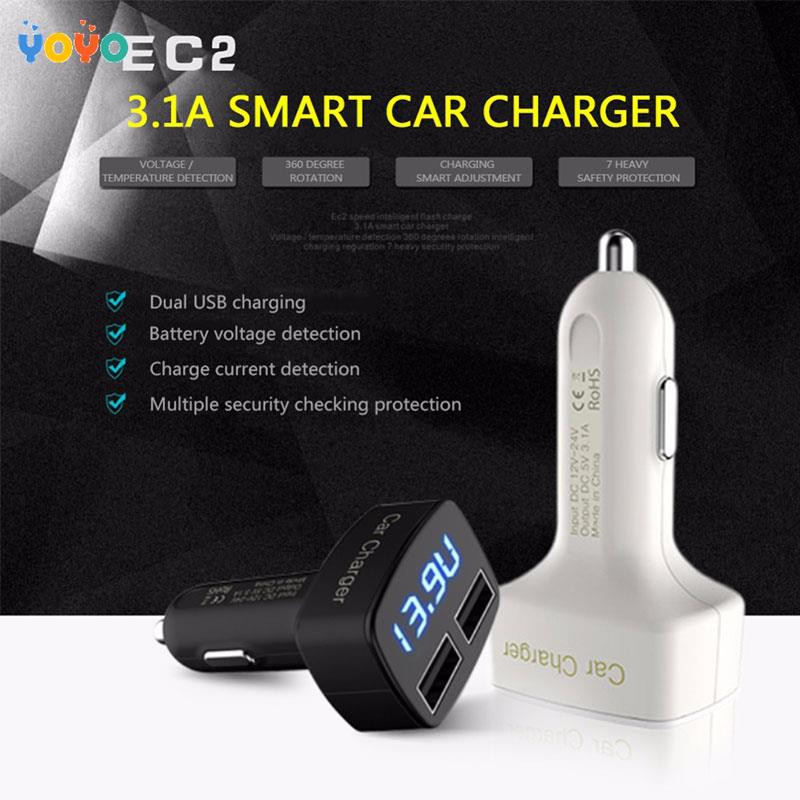 dual usb car charger adapter