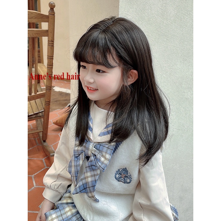 wig for baby girl wig for kids Children's wig, long hair, little girl,  lifelike long curly hair, princess hair accessories, baby full headgear,  photography performance hair cover | Shopee Philippines
