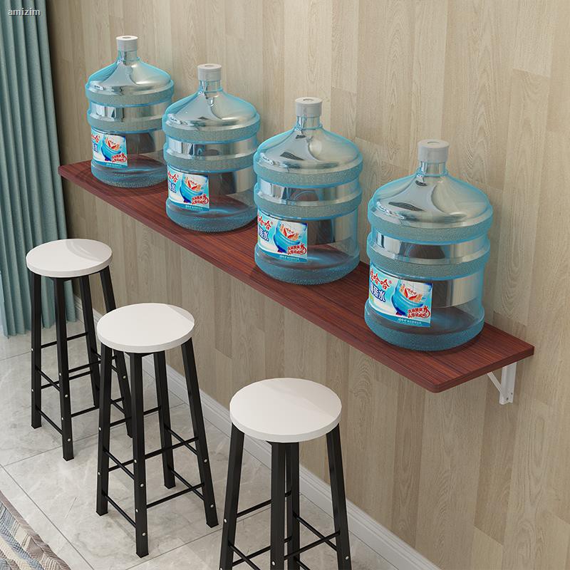 Wall Mounted Bar Table Home Foldable Table Bulkhead Racks Kitchen Dining Shopee Philippines