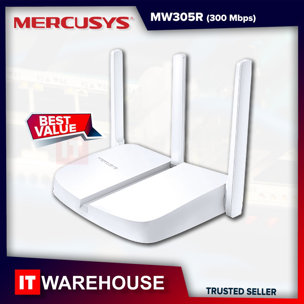 Mercusys Mw305r 300mbps Wireless N Router With 3 5dbi Antennas Shopee Philippines