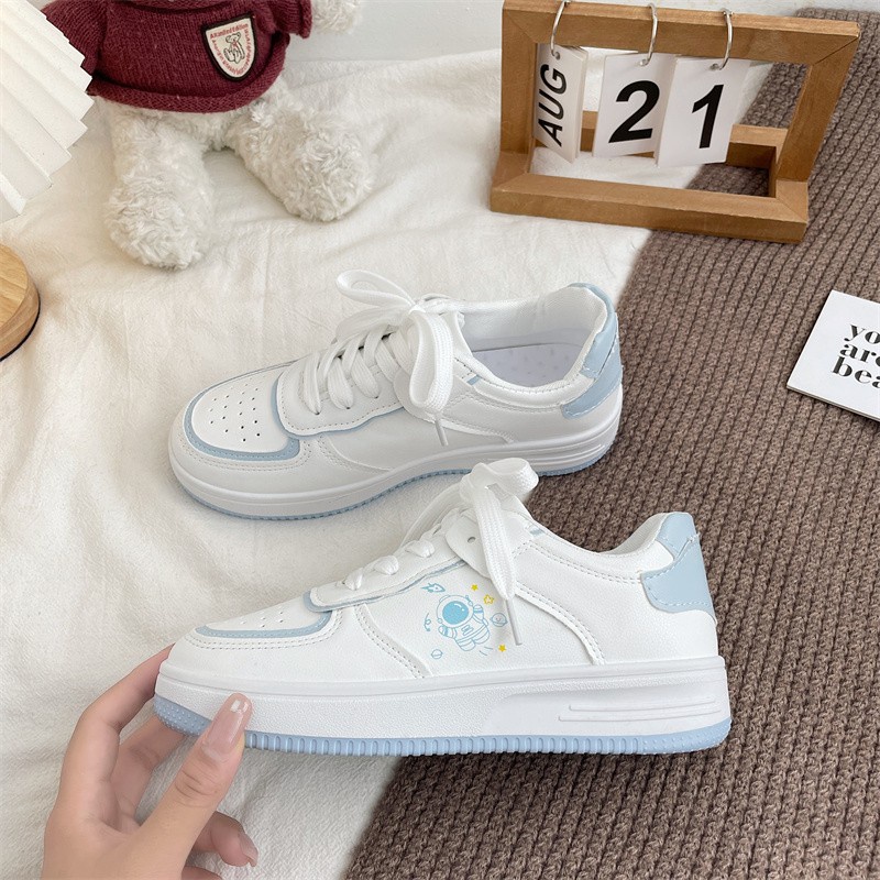 Bestseller Korea Fashion Flat WHite SHoes women Casual RUbber Students ...