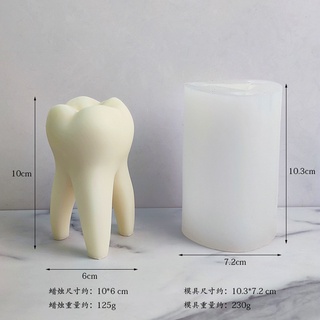 Teeth Silicone Mold Funny Diy Teeth Scented Candle Mold Home Decoration Gift #6