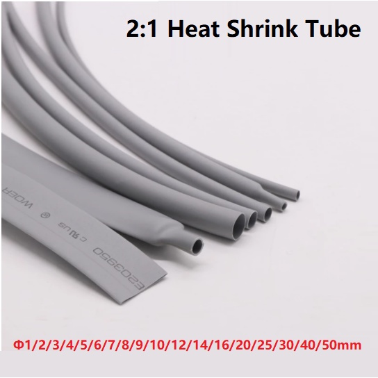 Heat Shrink Tubing 2:1 Ratio BLUE 1.6mm 1m per metre 