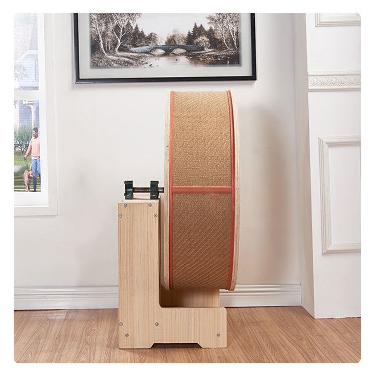 Cat Treadmill Large Climbing Frame Wheel Running Toy Roller Type Solid Wood Pet Furniture Litter #4