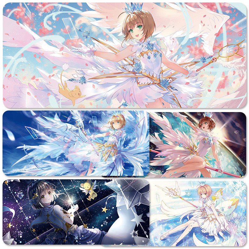 Variety Sakura Magic Card Mouse Pad Oversized Magic Card Girl Sakura Magic Array Stick Anime Cartoon Table Mat Shopee Philippines