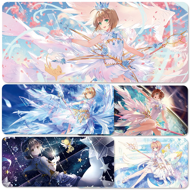 Variety Sakura Magic Card Mouse Pad Oversized Magic Card Girl Sakura Magic Array Stick Anime Cartoon Table Mat Shopee Philippines