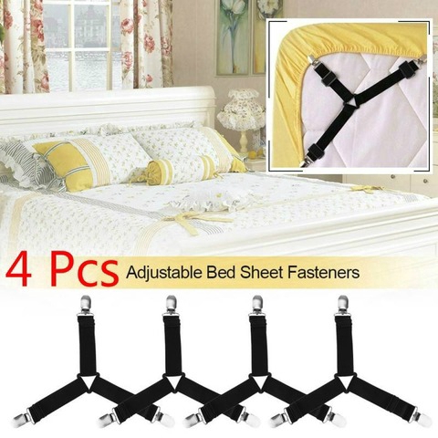 Bed Sheet Fasteners Suspenders Holder Straps White Bed Sheet Holder Straps 