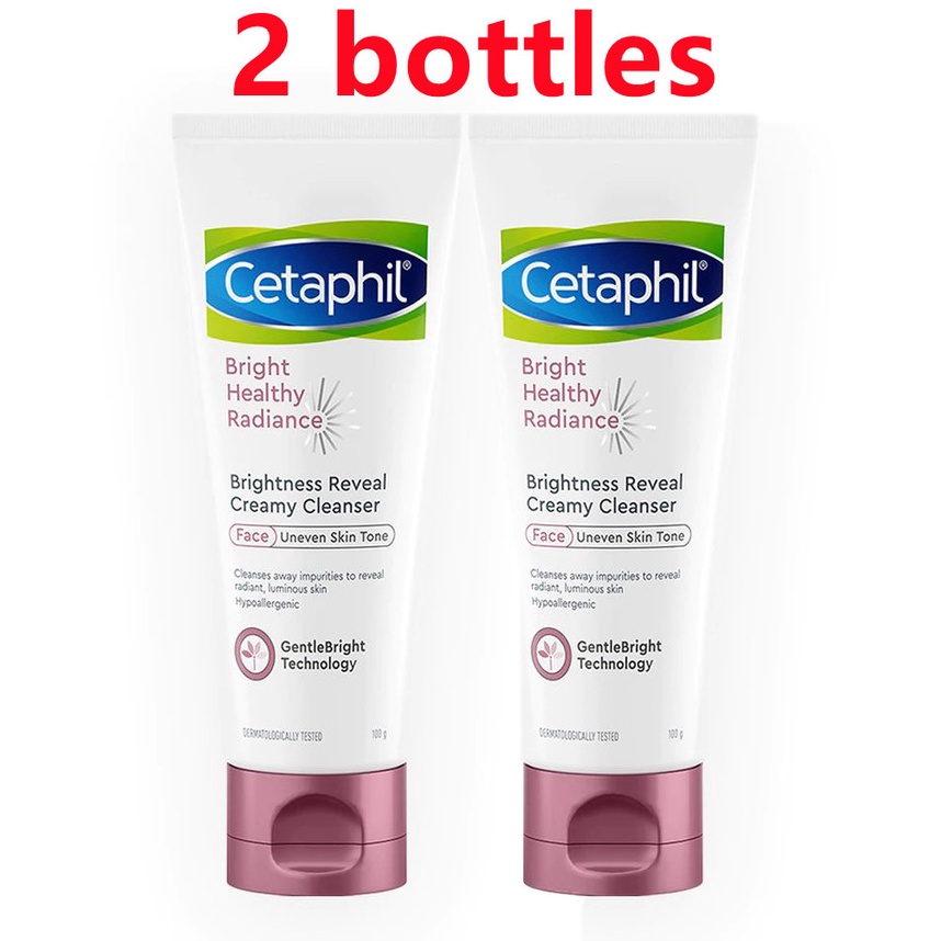 ( 2 bottles ) CETAPHIL Bright Healthy Radiance Brightness Reveal Creamy Cleanser 100g