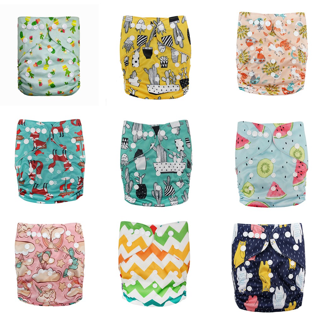 Cathy Baby Boys Girls Cloth Diaper Reusable Washable Pocket Nappies 1 Insert