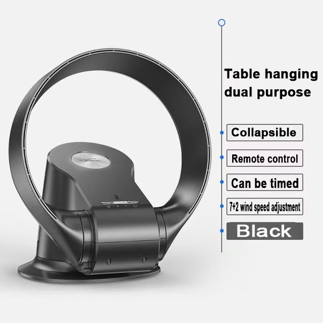 Bladeless Electric Fan LED Digtal Display Desk Fan Wallmounted Floor