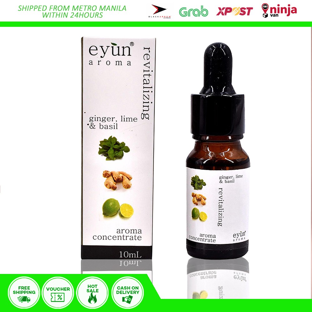 Eyun Aroma Revitalizing Ginger, Lime & Basil Oil ( 10ml ) Air Cleanser
