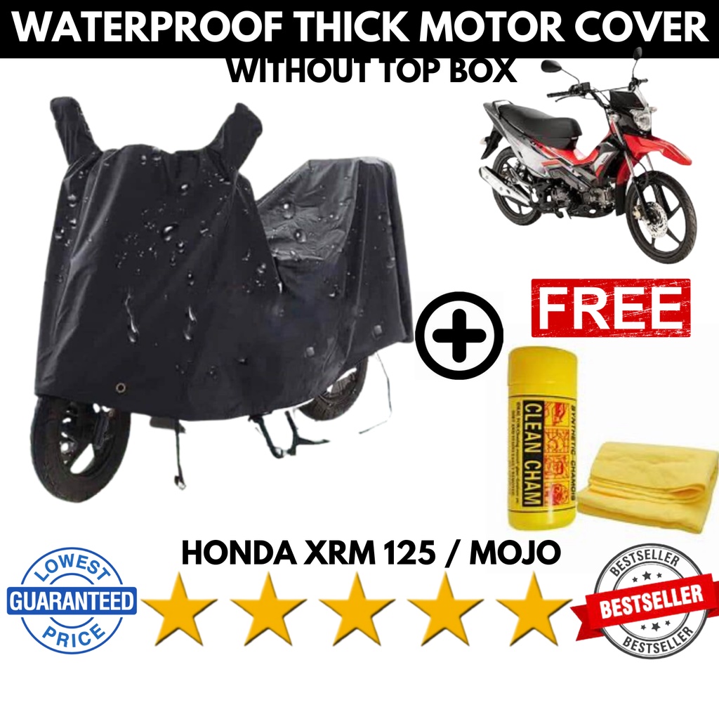 HONDA XRM 125 MOTOR COVER WATERPROOF WITH FREE CHAM / HONDA XRM 125