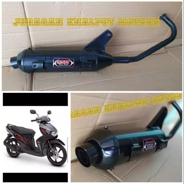 Bobokan racing Exhaust yamaha mio soul gt fi 2012 2014 Brand csr racing ...