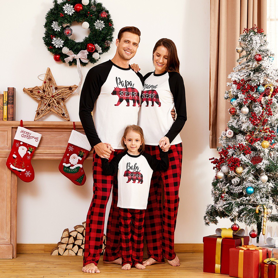 mama bear papa bear baby bear christmas pajamas