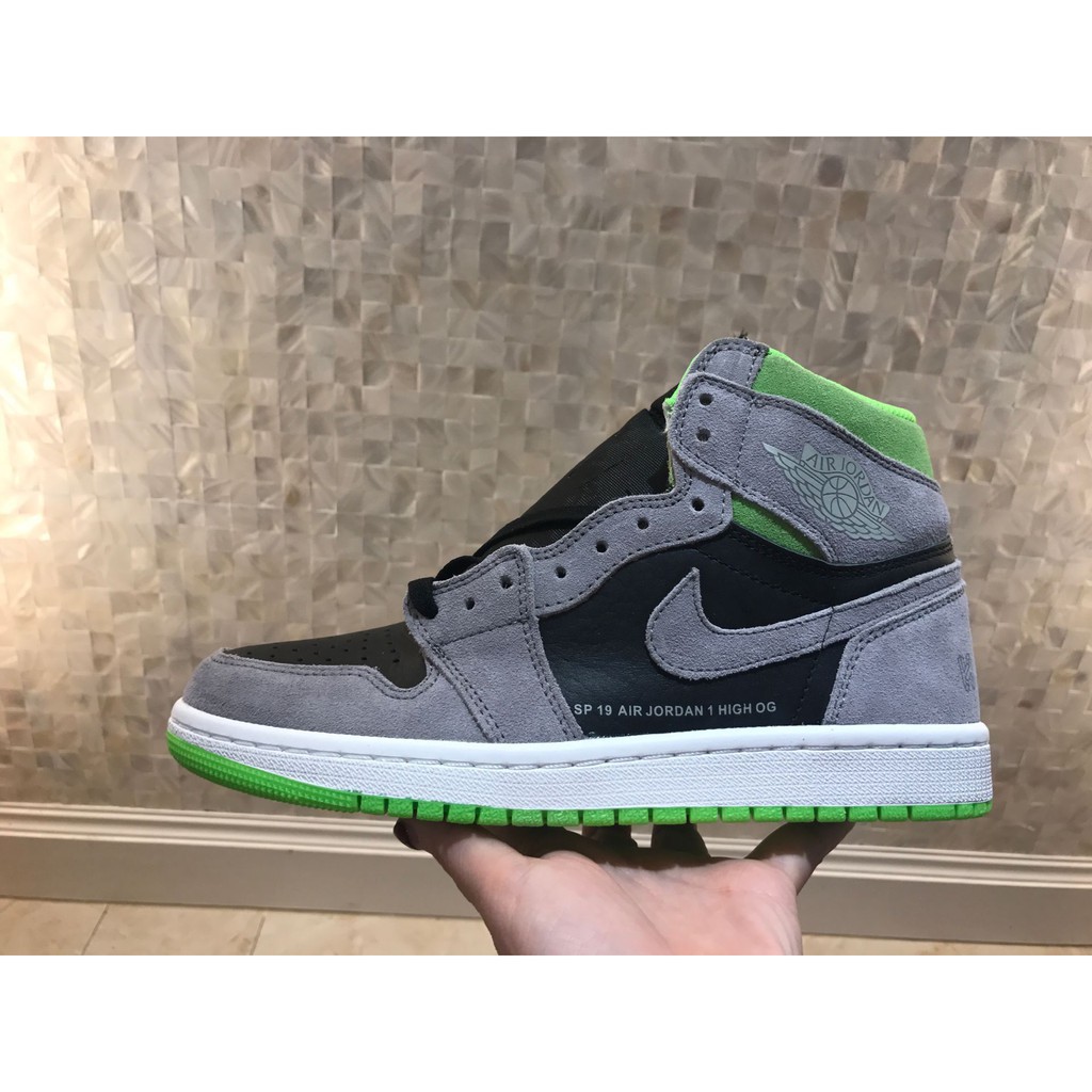grey green jordan 1