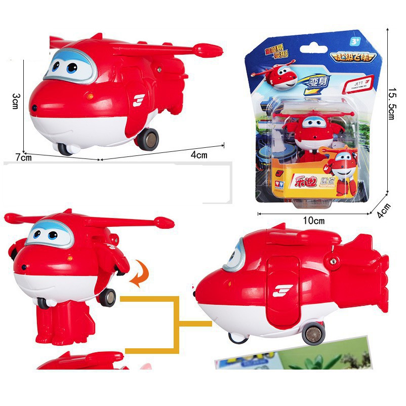 Super wings flying team toy model Jett lightning character transforms ...