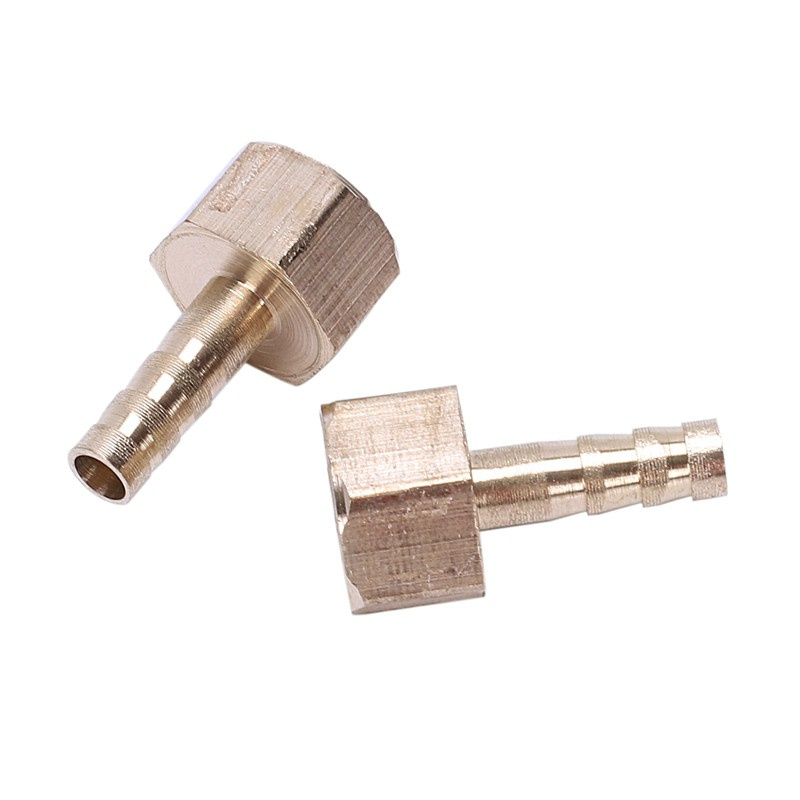 5Pcs Brass 6mm Hose Barb 1/4 inch BSP Female Thread Quick Joint Connector