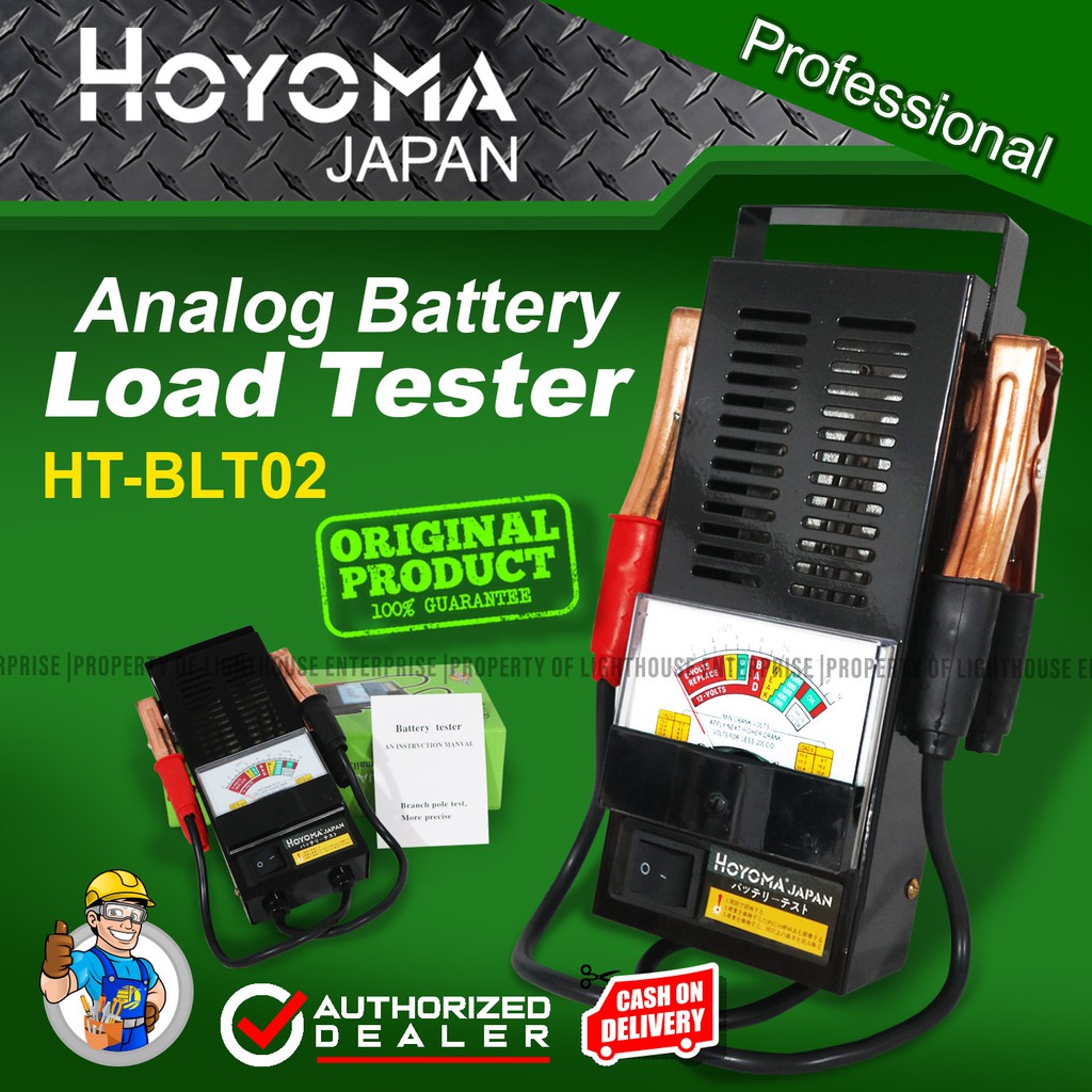 HOYOMA Japan Battery Load Tester / Battery Tester (Analog, Digital