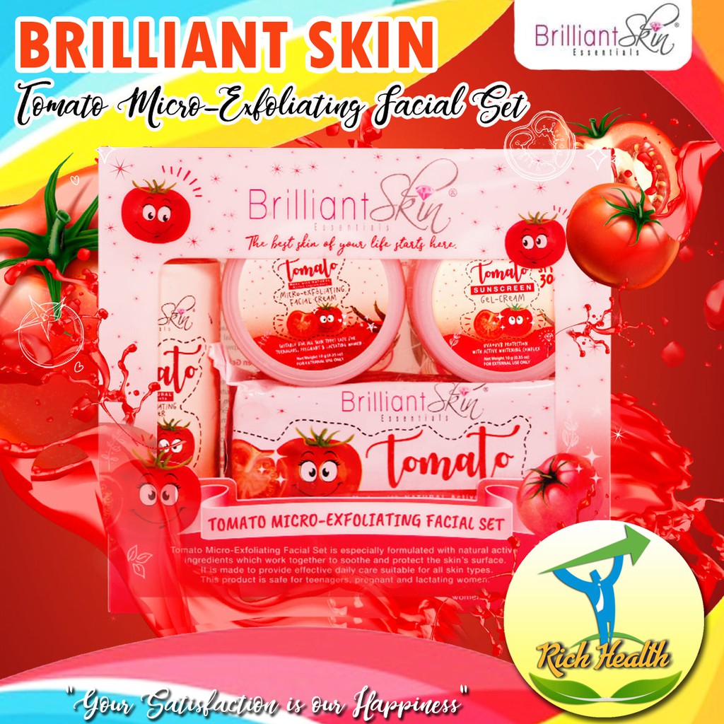 Brilliant Skin TOMATO MICROEXFOLIATING SET (100 Original) Shopee