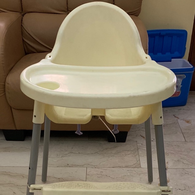 Like Ikea Antilop Free Shipping But With Footrest High Chair Plastic Durable Shopee Philippines