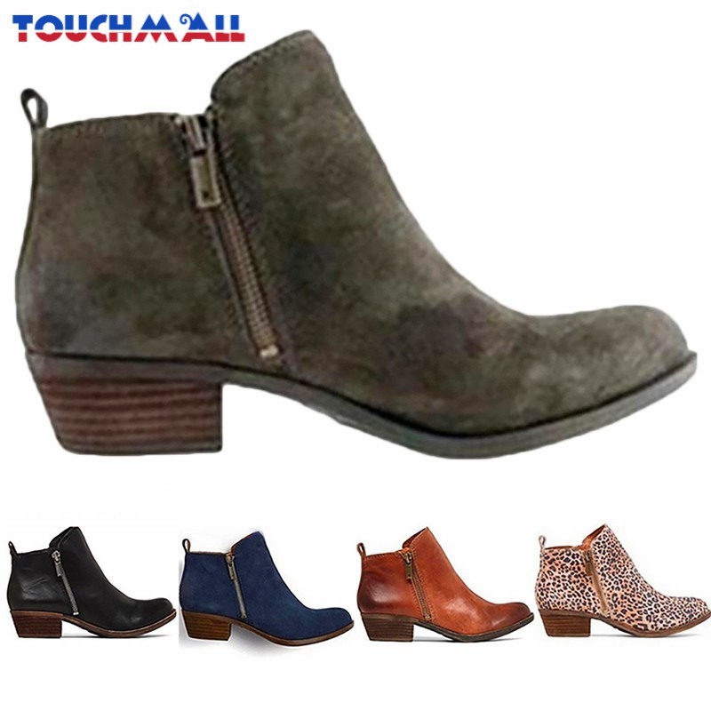 low heel ankle boots