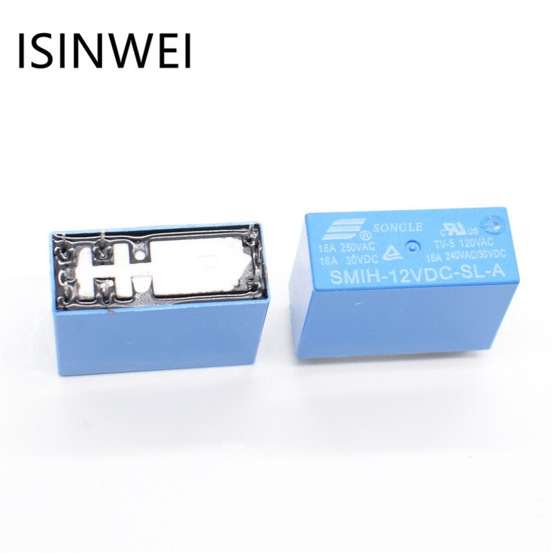 Original 5V DC SONGLE Relay SMIH-05VDC-SL-A 14FH 6-Pins Blue Free Shipping 