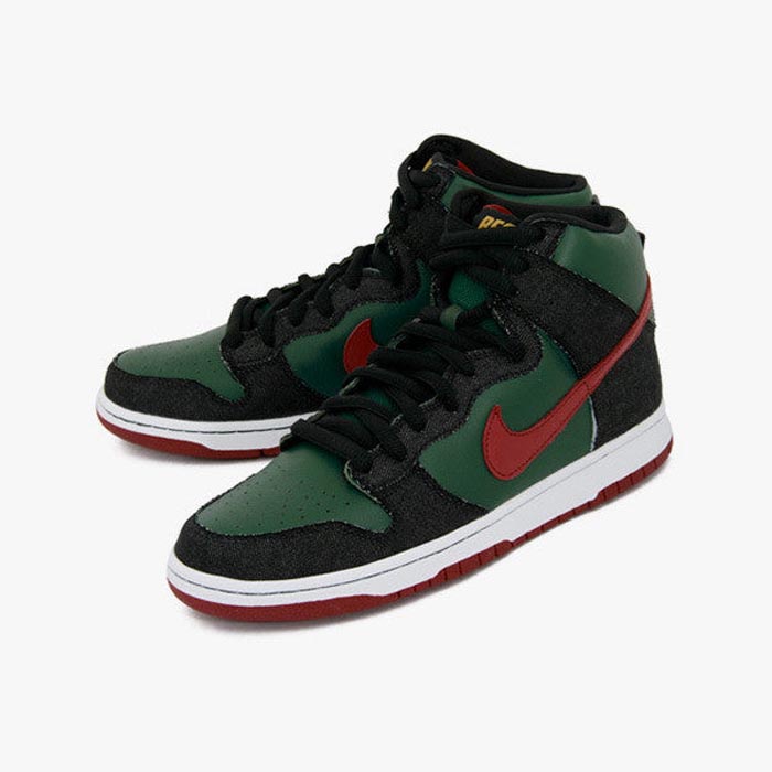 shoe⊕✉☎Nike Nike SB Dunk High red and green Gucci high-top color-blocking  casual sneakers 313171 36 | Shopee Philippines