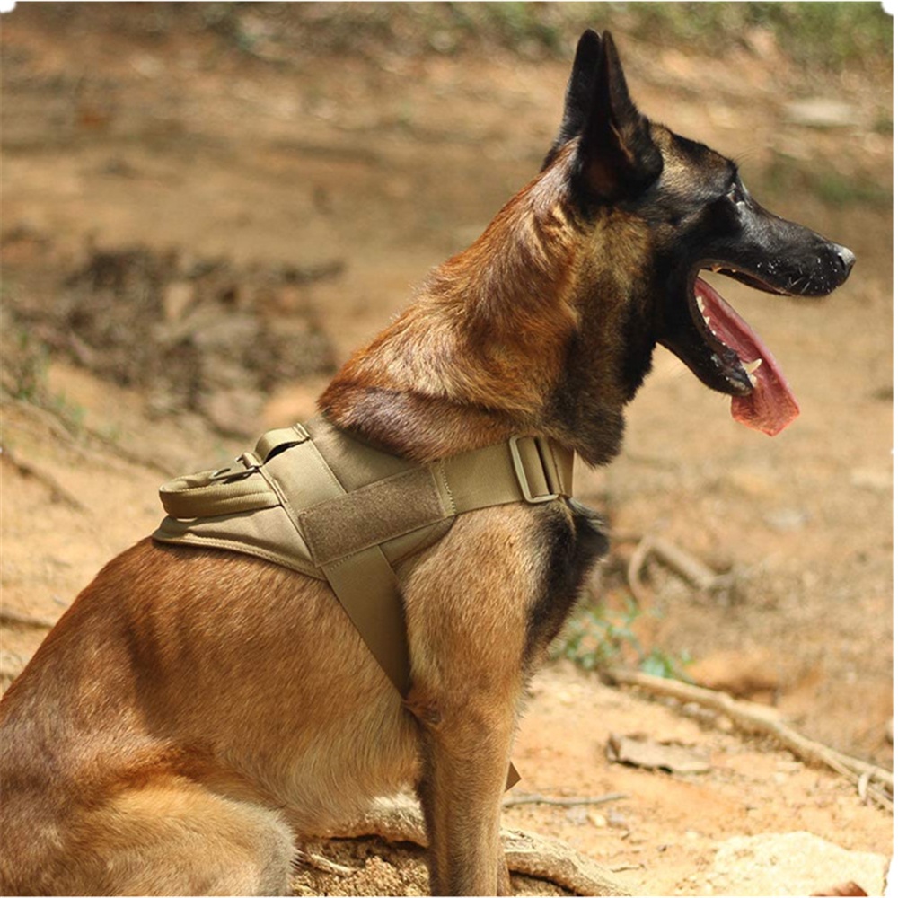Tactical Dog Harness Chest Dog Vest German Shepherd Pet Nylon Adjustable Training for Medium Large Dogs #2
