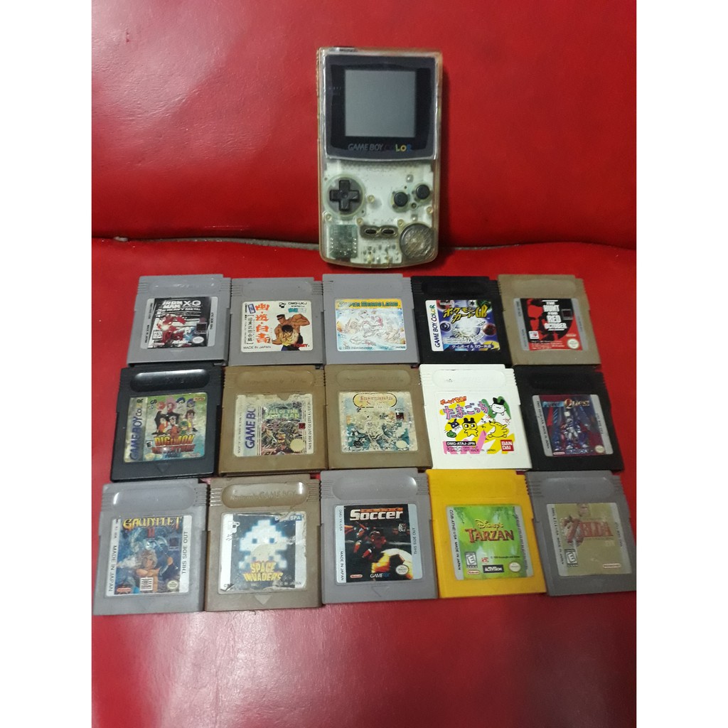 Nintendo Game Boy Color + Free 15 Game Cartridges | Shopee Philippines