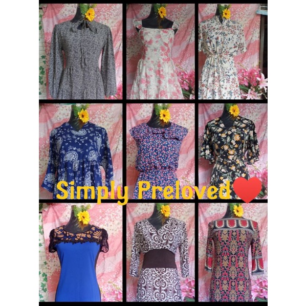 Mix Preloved Dresses Vintage / Korean / Japan Shopee Philippines