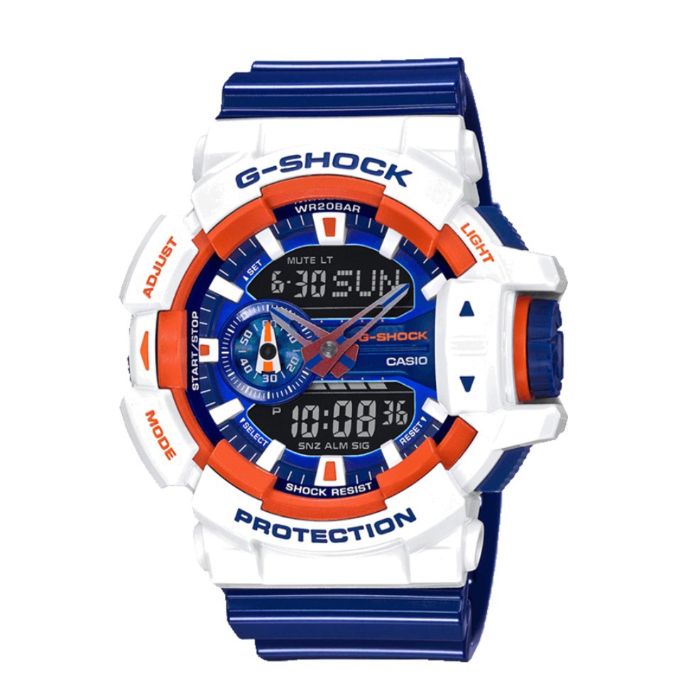 mens orange g shock watch