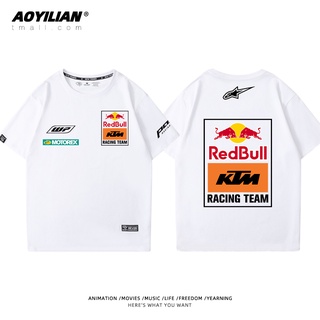 MOTOGP RedBull KTM competition motorcycle short-sleeved off-road outdoor RC390 DUKE 250 790 890 ADVENTURE 250 790 390 SUPER DUKE R 1290 SUPER ADVENTURE 1290 cycling jersey cotton loose T-shirt #3