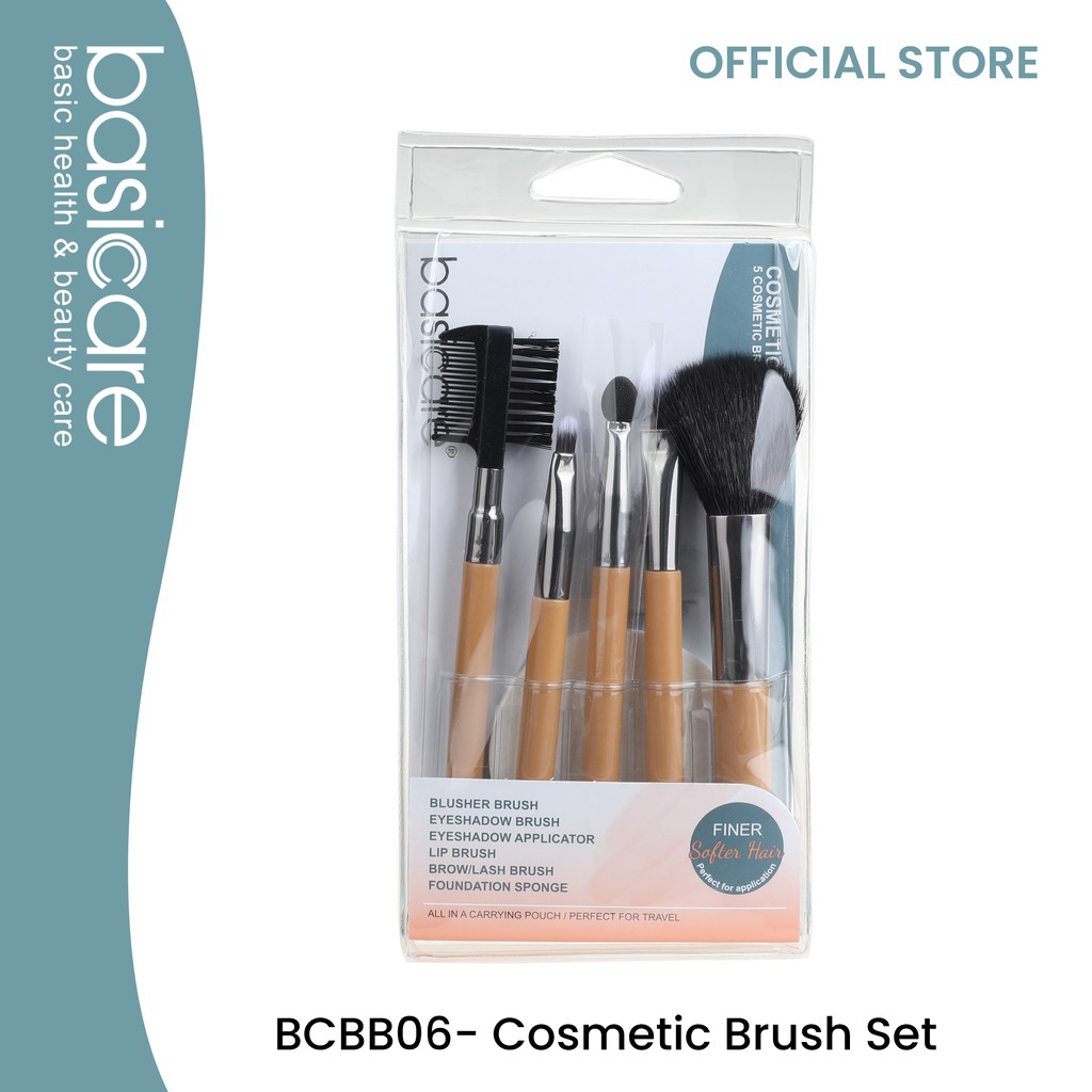 Basicare Bc Cosmetic Brush Set 5 Pie BCBB06 Shopee Philippines