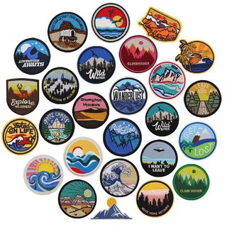 computer embroidery badge patch DIY handmade embroidered cloth patch