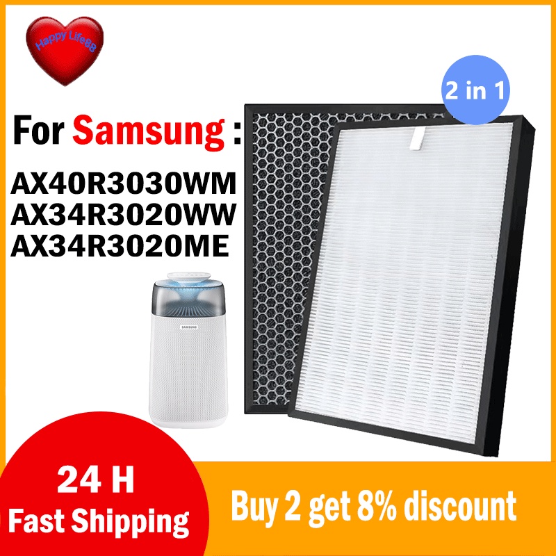 For Samsung Hepa Filter AX40 Air Purifier AX40R3030WM AX34 CFXG100/GB CFXG100D AX34R3020WW
