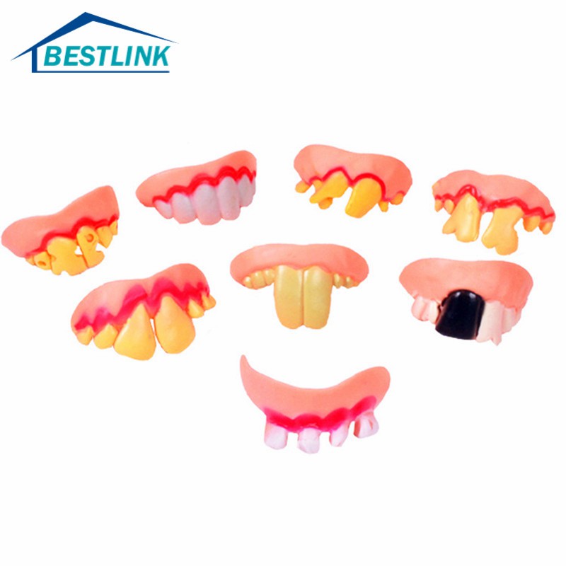 Other Accessories Fake False Teeth Joke Novelty Instant Smile Bottom ...