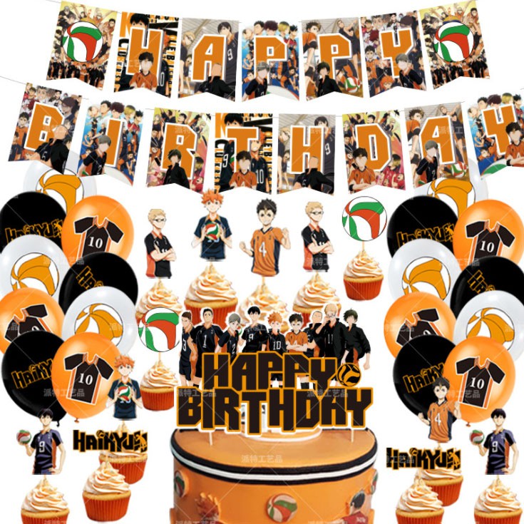 Haikyuu Volleyball Junior Birthday Party Decoration Volleyball! ! Theme