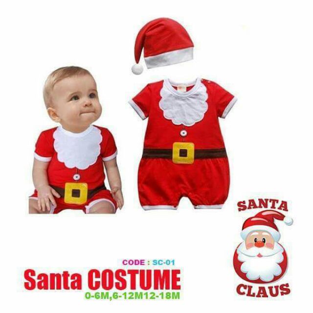 baby boy santa costume