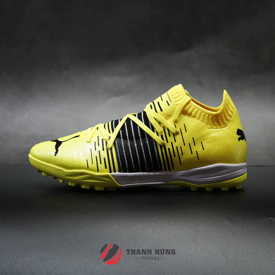 Puma Future Z 1 1 Pro Cage Tf Genuine Football Shoes 01 Yellow Black Shopee Philippines