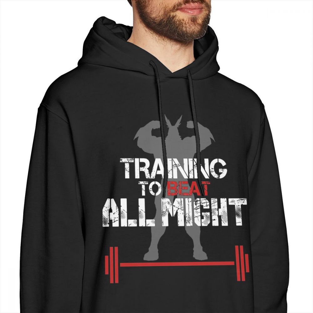 all might hoodie with hair